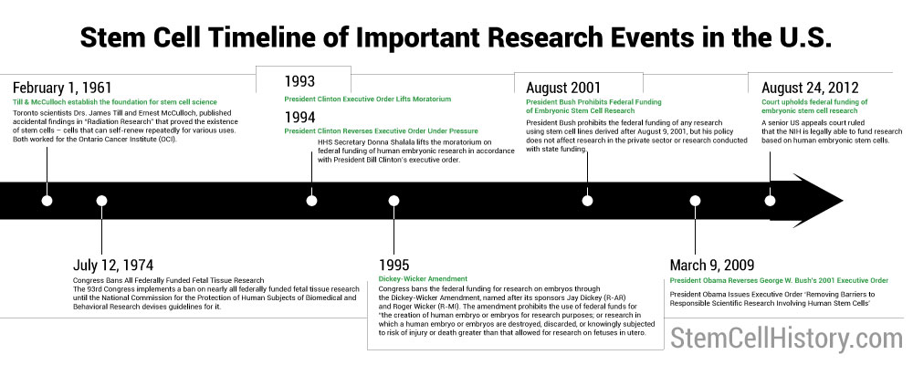 Stem Cell History Timeline 1961-2009