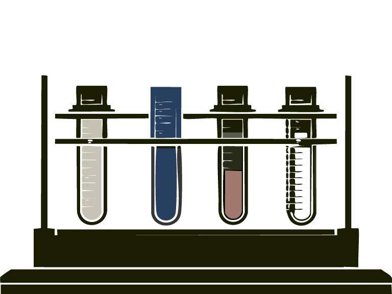 Laboratory vials representing culture vessels used in stem cell research